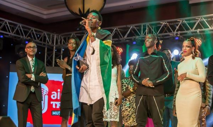 Airtel Trace Music Star overall winner, Mayunga Anrew Nalimi. Photo: the star.co.ke