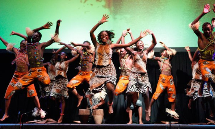 Acholi dancers during a live performance. Photo: www.godslittlegiantkiller.blogspot.com