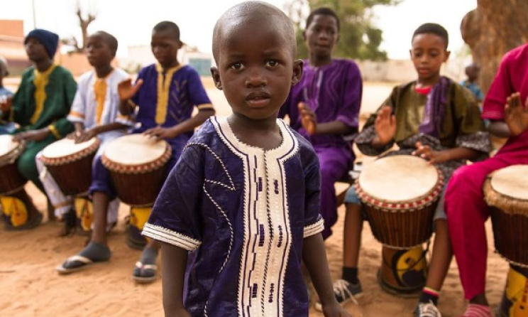 Students at the Amadu Bansang Jobarteh School of Music. Photo: Facebook