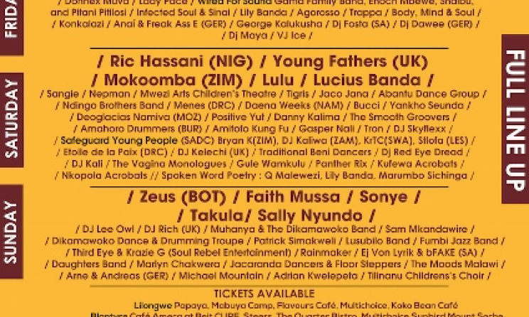 The full festival line-up.