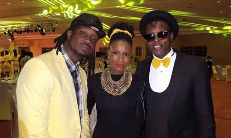 Bebe Cool, Juliana Kanyomozi and Jose Chameleone. Photo: www.bukedde.com