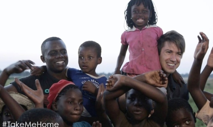 The musicians and kids involved in Project Relocation. Photo: celebrate.org