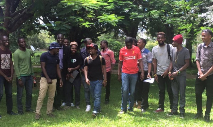 Participants of the recent music workshop in Lusaka, Zambia. Photo: Joseph Tembo / joetembo.blogspot.co.za