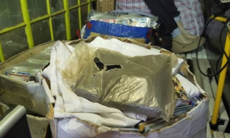 Some of the pirated DVDs confiscated by police during the recent bust in Johannesburg. Photo: mybroadband.co.za