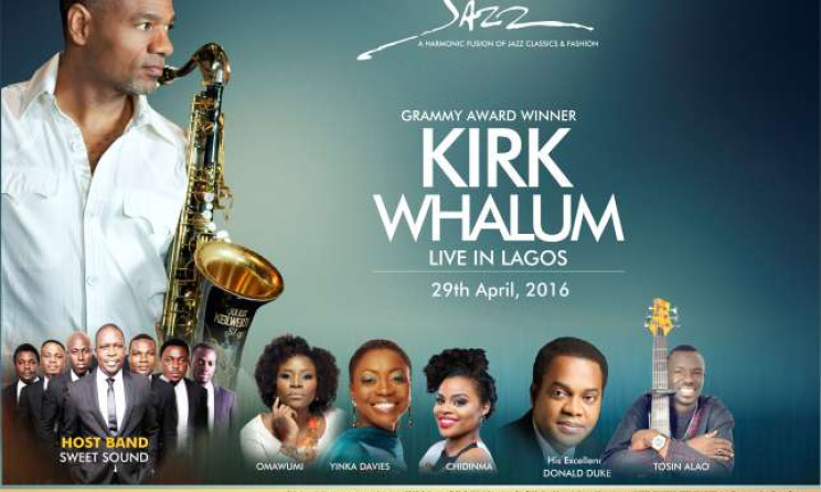 Poster for the Kirk Whalum concert