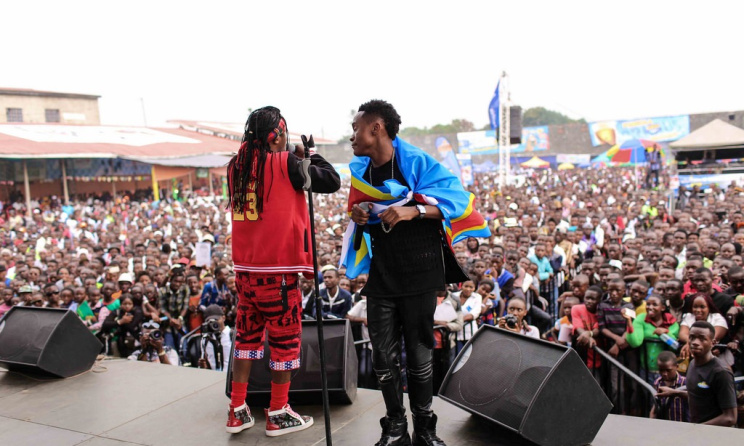 Inoss B et Justin Kasereka au Festival Amani. Photo: Festival Amani