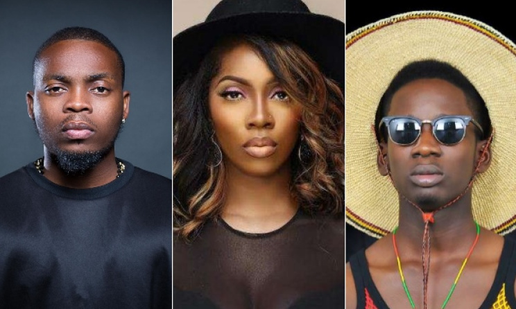 Olamide, Tiwa Savage, Mr Eazi