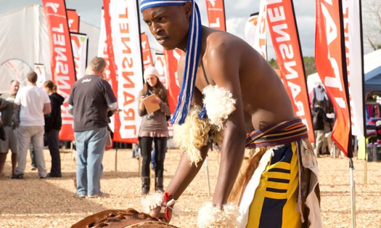 A drummer at National Arts Festival in Grahamstown