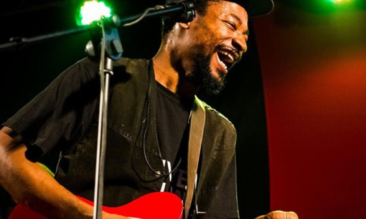 Uganda-based Jamaican artist Anthony Jermaine performing at Bayimba 2016. Photo: Skizar