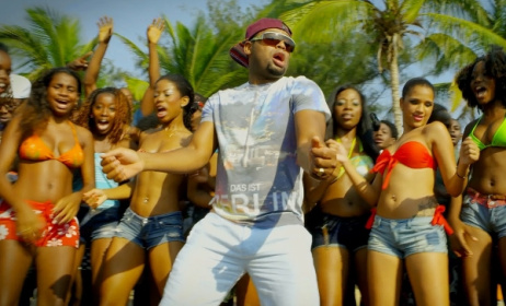 Angolan star Yuri da Cunha in the video for the smash hit 'Atchu Tchutcha'.