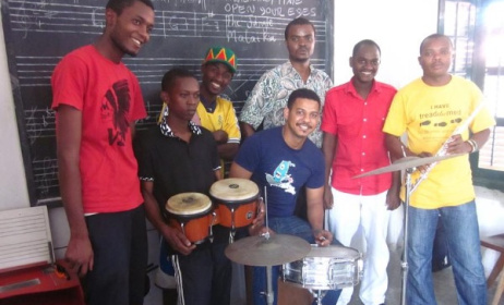 Students at the Dhow Countries Music Academy (DCMA) in Zanzibar. Photo: DCMA/Facebook