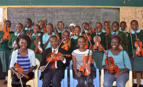 El Sistema Kenya members. Photo: El Sistema Facebook Page