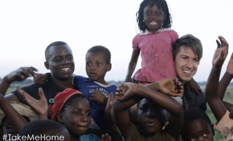 The musicians and kids involved in Project Relocation. Photo: celebrate.org