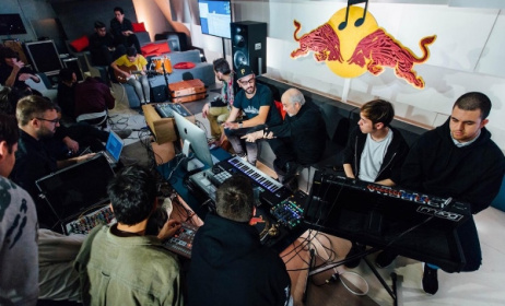 A jam session at the 2015 Red Bull Music Academy in Paris. Photo: Dan Wilton/Red Bull