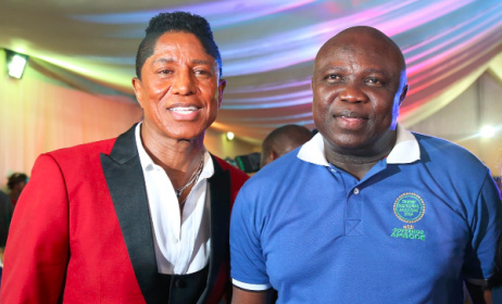 Jermaine Jackson, Governor Akinwunmi Ambode of Lagos state. Photo: Facebook