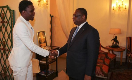 Wally Seck reçu au Palais par le président Macky Sall