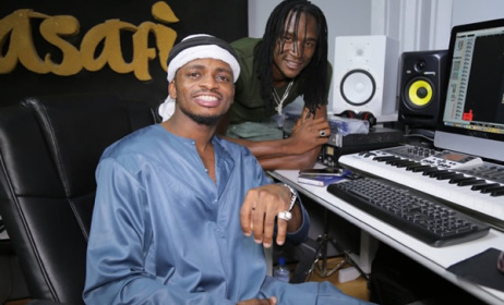 Diamond Platnumz in studio with Jah Prayzah. Photo: www.jahprayzah.com