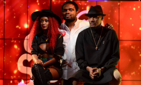 Vanessa Mdee, 2baba and Cobhams Asuquo during Coke Studio Africa III. Photo: www.hbr.co.ke