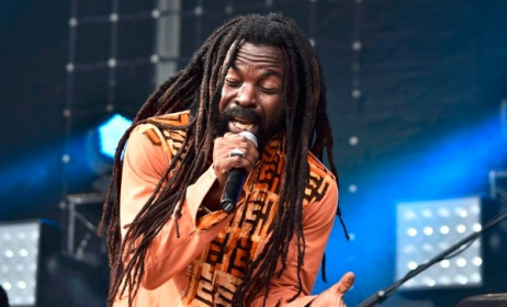 Rocky Dawuni performing. Photo: Barbora Bittenorova