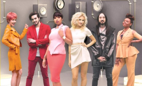 Tan WeiWei, Luan Santana, Jennifer Hudson, Pixie Lott, Steve Aoki, Yemi Alade. Photo: Shell