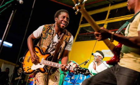 Leo Mkanyia during a performance. Photo by Quaint Photography