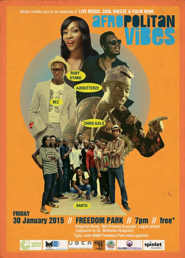 Afropolitan vibes flyer. January 2015