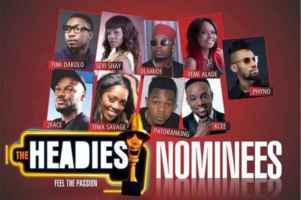 Headies nominees flyer. Image : The Headies