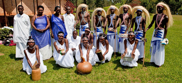 Rwandan intore dancers