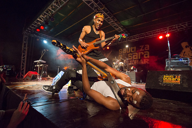 A live performance at the 2012 Sauti za Busara Fest. Photo by Busara Promotions.