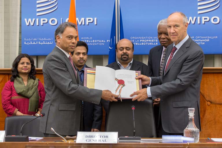 WIPO treaty signing at Marrakesh