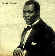 Image from album cover of August Browne's 1928 Jazz album