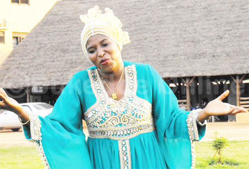 Hajjat Madina performing. Photo: bukedde.co.ug