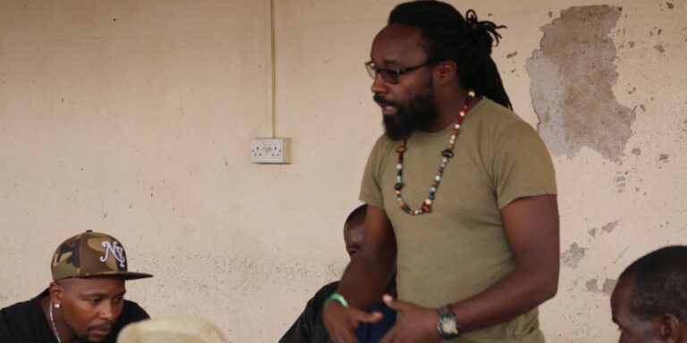 Gregg Tendwa addressing the workshop