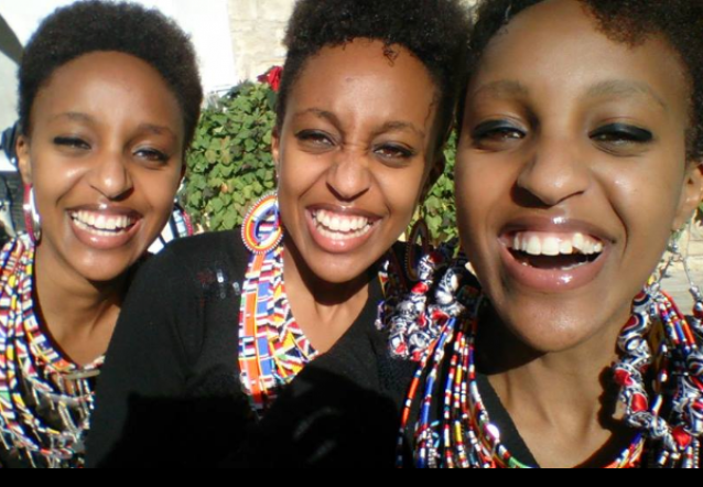 The Moipei sisters at the NBA performance. Photo: The Star
