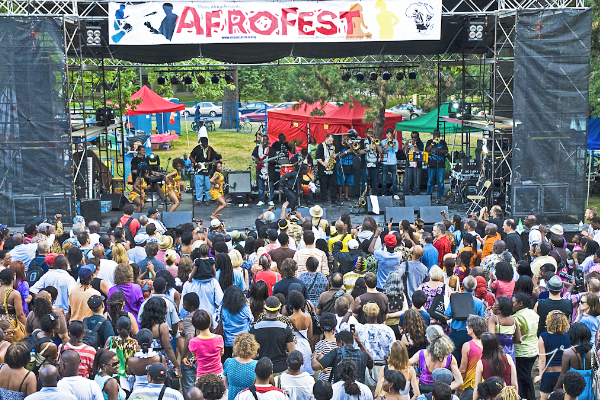 The crowd and stage at a previous Afrofest. Photo: afrofest.ca