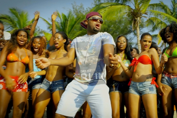 Angolan star Yuri da Cunha in the video for the smash hit 'Atchu Tchutcha'.