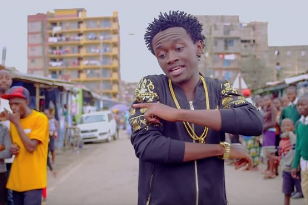 A scene from Bahati's video for ‘Kuchu Kuchu’.