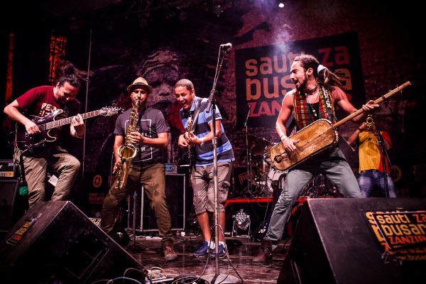 Djmawi Africa (Algeria) perform at Sauti za Busara 2015. Photo: Robin Batista