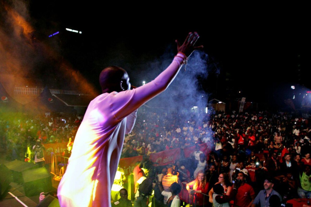 Eddy Kenzo at his Mbilo Mbilo Concert. Photo: www.chimreports.com