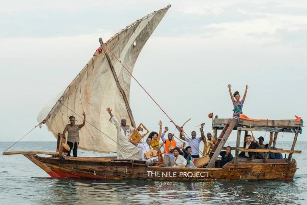 The Nile Project collective in Jinja, Uganda. Photo: Peter Stanley