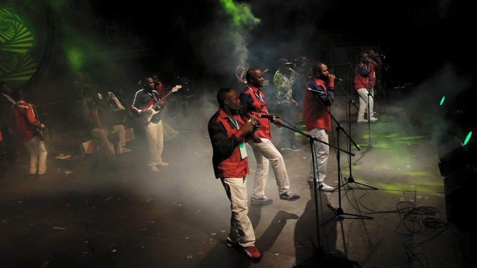 Le groupe Zaïko Langa Langa de Jossart  Nyoka Longo était présent au Fespam 2015. (ph) Zaïko Langa Langa