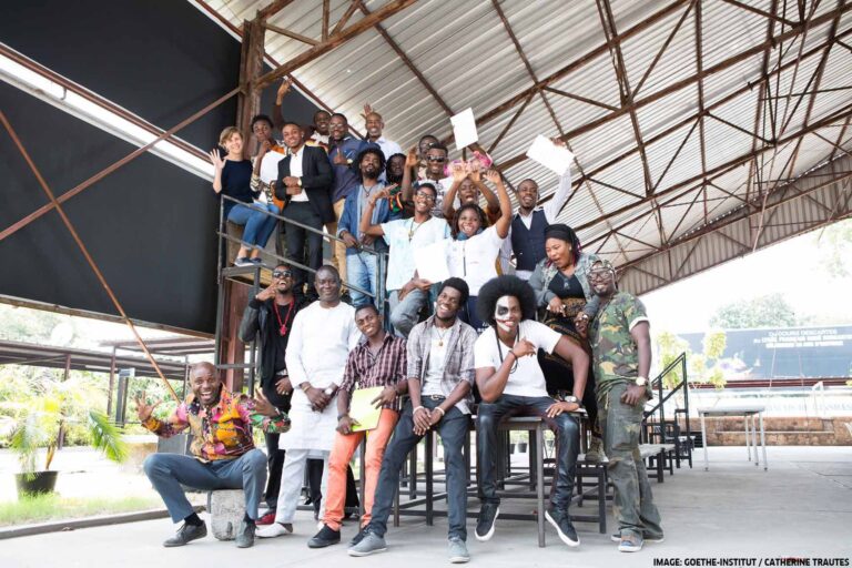 Les participants et les formateurs de l'atelier Music In Africa à Kinshasa (ph) Goethe-Institut/Catherine Trautes