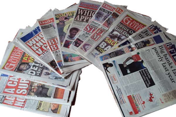 Newspapers in Ghana. Photo: Starrfmonline