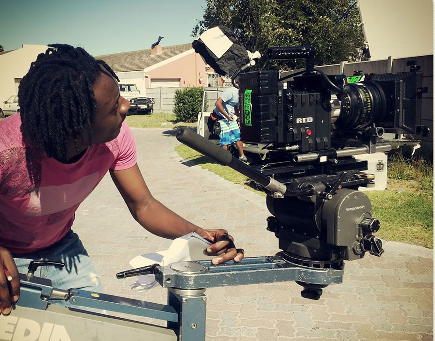 Video Director Sasha Vybz during filming.  Photo: www.chano8.com