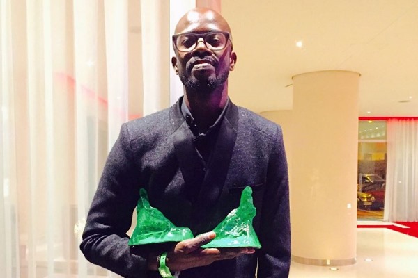 Black Coffee with the two DJ Awards. Photo: Black Coffee/Facebook