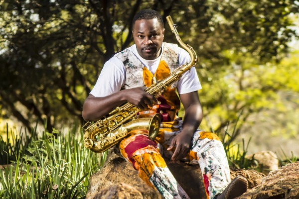South African-based Nigerian saxophonist Femi Koya.