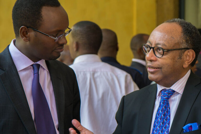 Rwanda's Ministry of Trade Permanent Secretary Emmanuel Hategeka and WIPO Director Kifle Shenkoru. Photo: www.newtimesrwanda.com