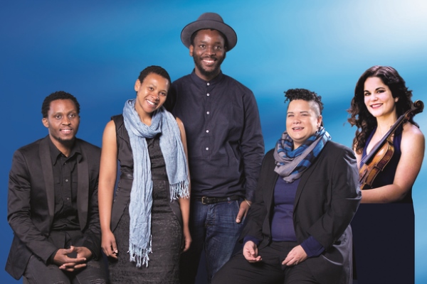 From left: SBYA 2016 winners Themba Mbuli, Siya Makuzeni, Mohau Modisakeng, Jade Bowers & Avigail Bushakevitz.