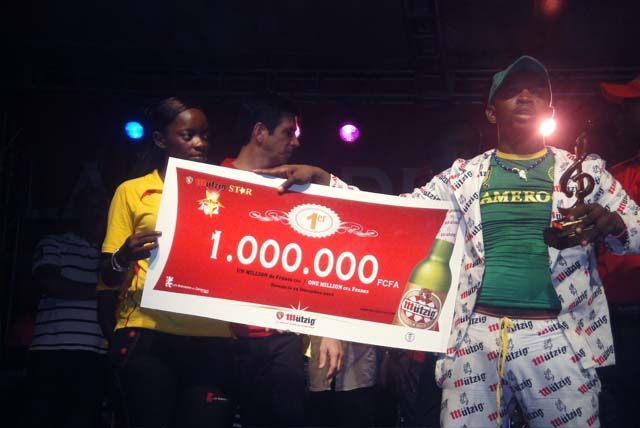 A winner from "Mutzig Star" contest in Cameroon. photo by pictureprod.net