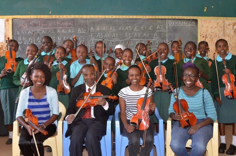El Sistema Kenya members. Photo: El Sistema Facebook Page